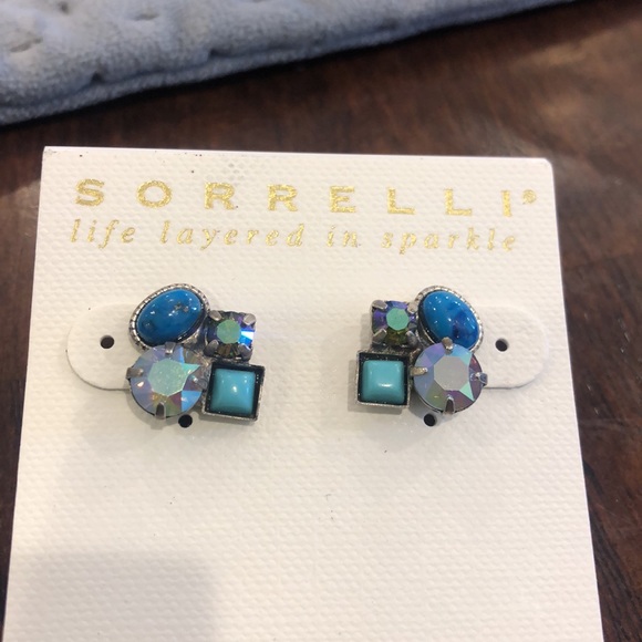 Sorrelli Little Semi Precious & Crystal Stud,NWT - Picture 10 of 10